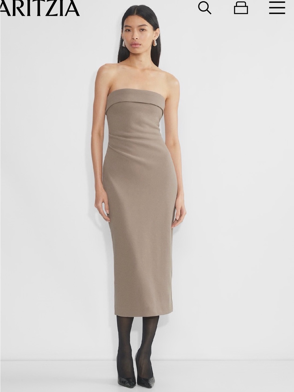 Babaton Eyecatcher Dress in Matte Pearl - Picture 4 of 4